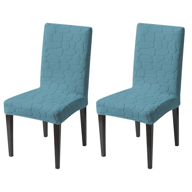 Elvra Classic Chair Cover(Blue) - Set Of Two media 3