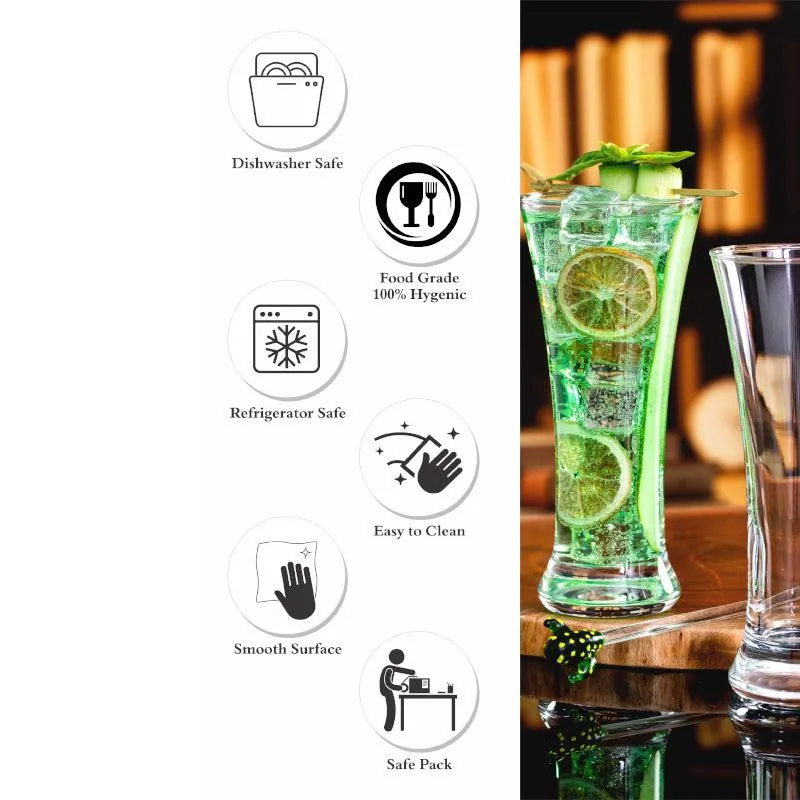 Mina Beer Glass (275 mL) - Set Of Six media 5