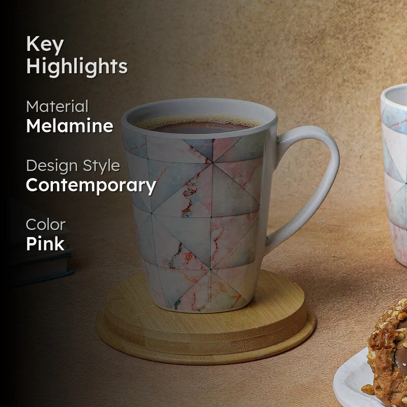 Marbled Melamine Coffee Bone China Coffee Mug (450 mL) media 2
