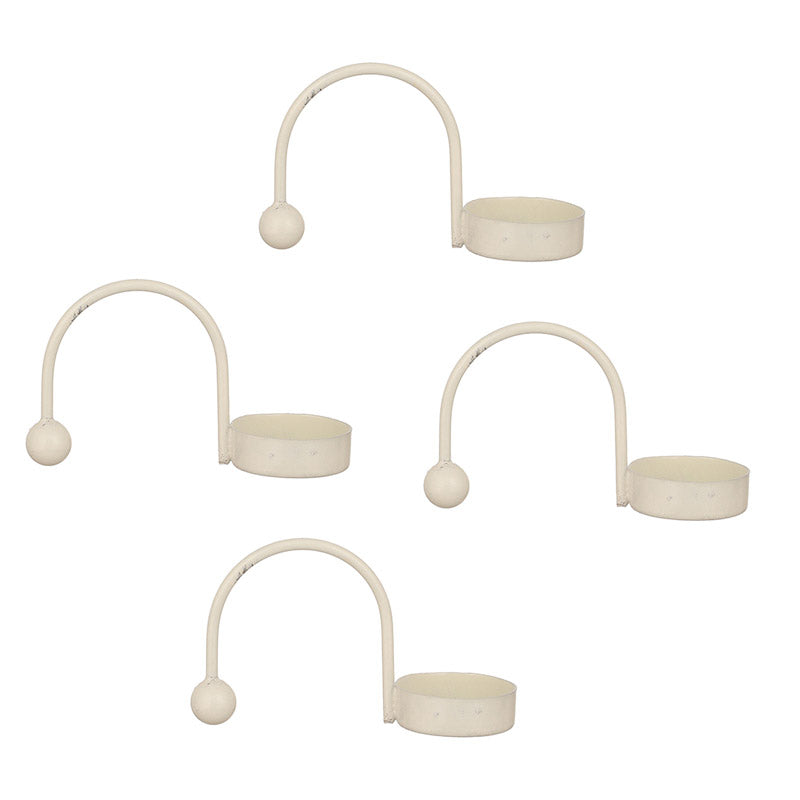 Zuria Tealight Candle Holder (White) - Set of Four media 4