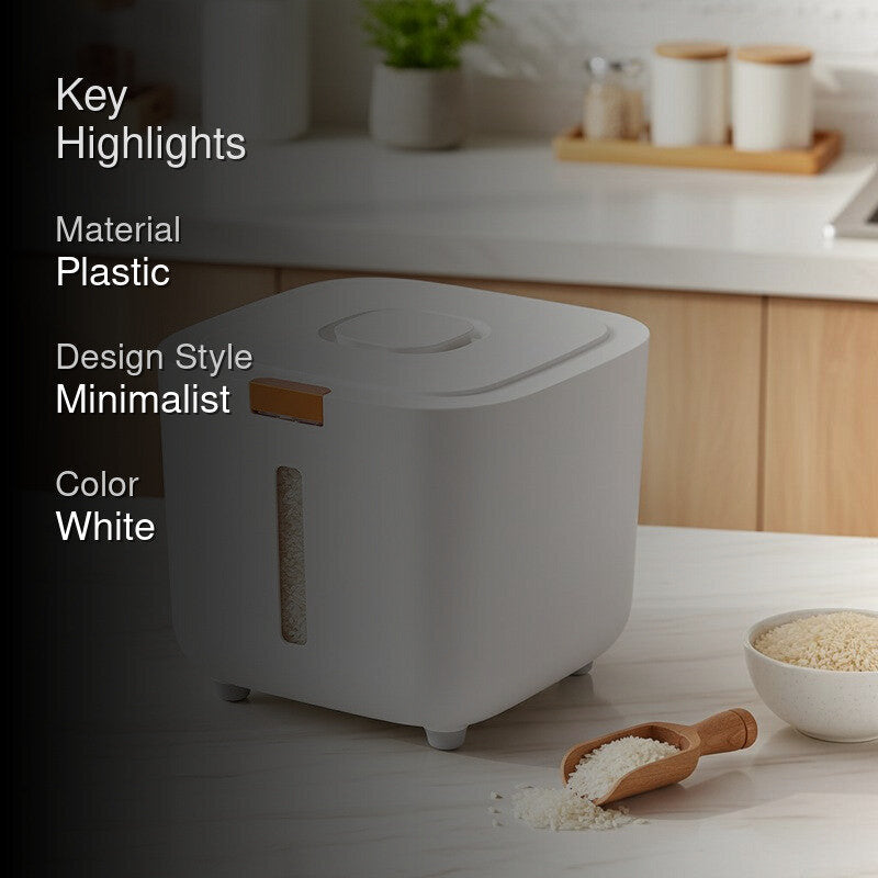 Rioware Pure Store Plastic Rice Container - 5 L media 2