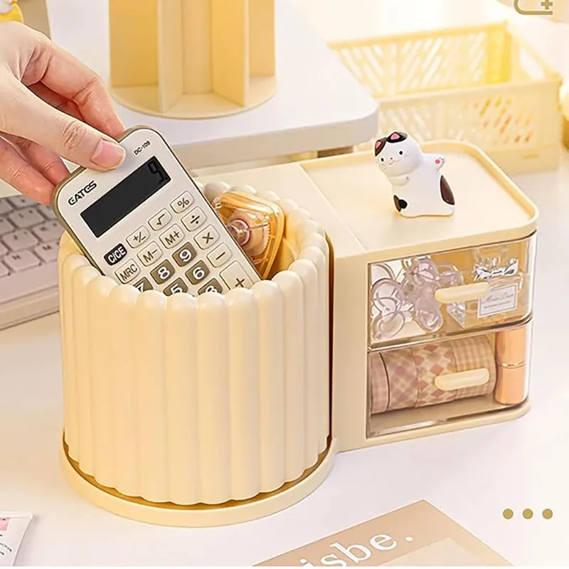 Archivum Plastic Desk Organiser - Cream media 4