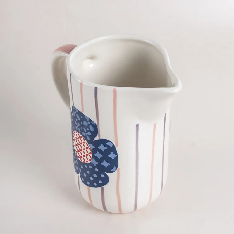 Adula Floral Handpainted Pitcher - 500 ML media 5