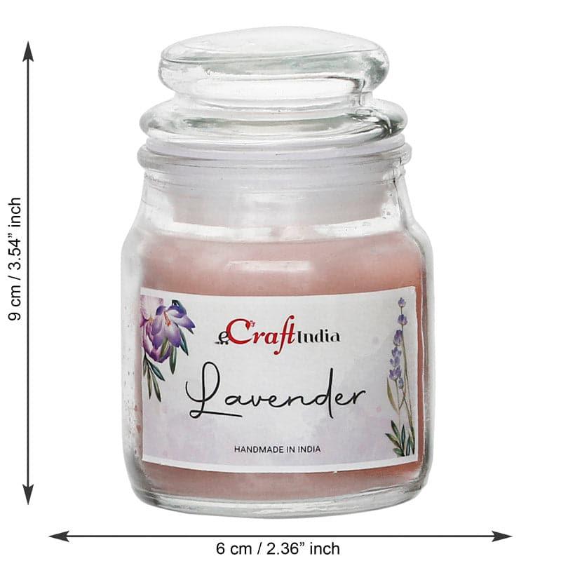 Lavender & Rose Scented Jar Candle - Set Of Two media 4