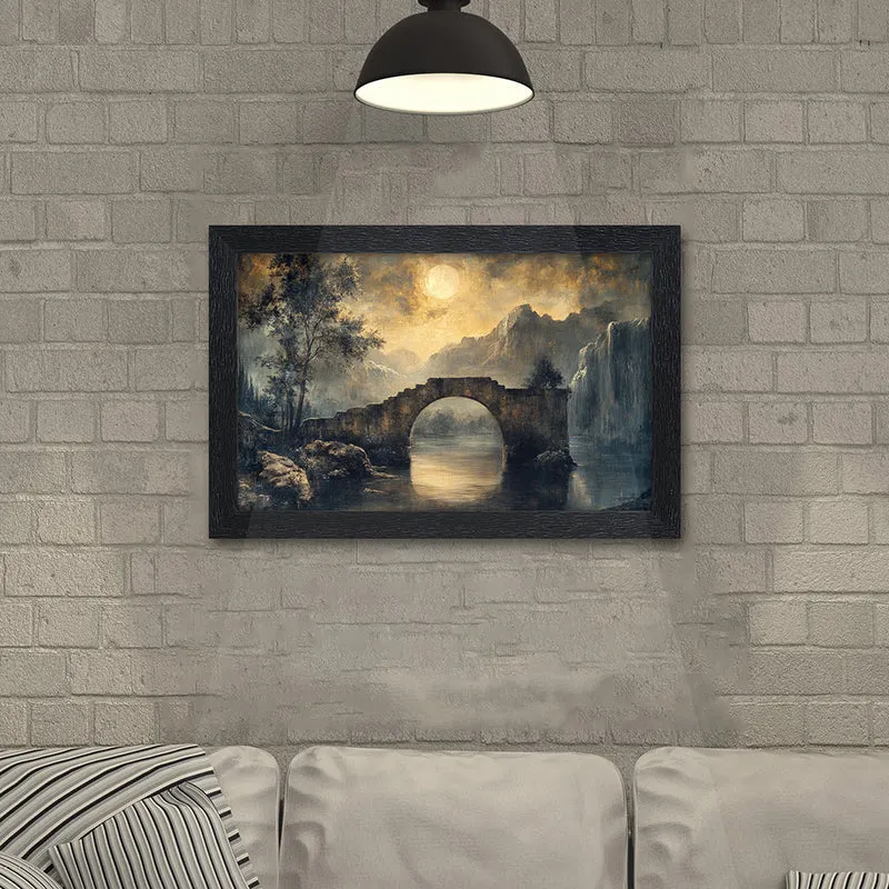 Lonely Bridge Wall Painting media 4