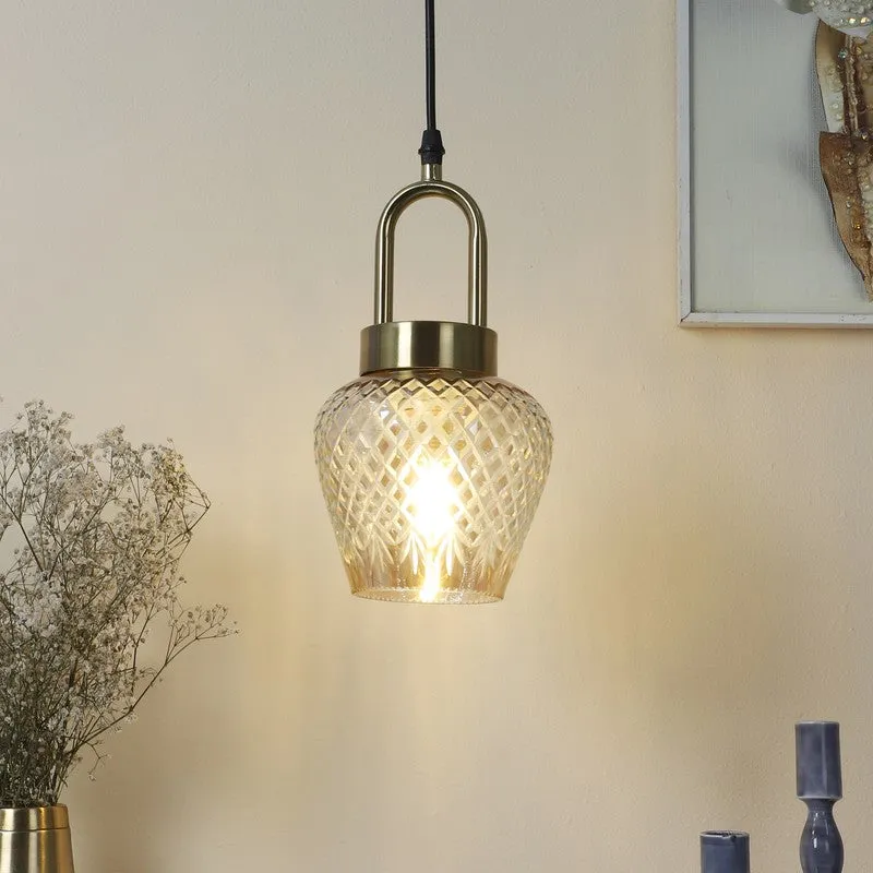 Claret Elegant Glass Pendant Lamp media 1