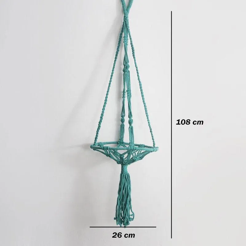 Lapiz Lazuli Macrame Planter media 6