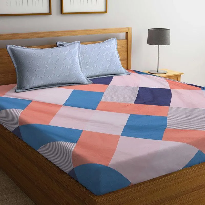 Bria Applique Print Bedsheet - 150 GSM media 1