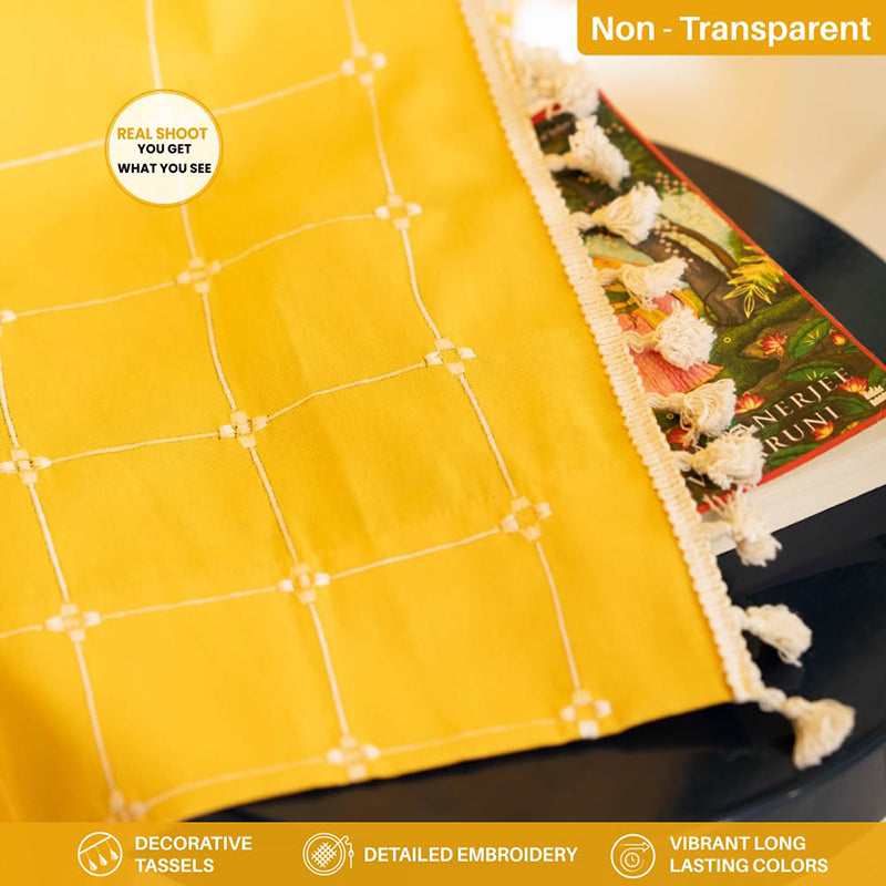 Urban Space Kanya Grid Curtain - Yellow media 4