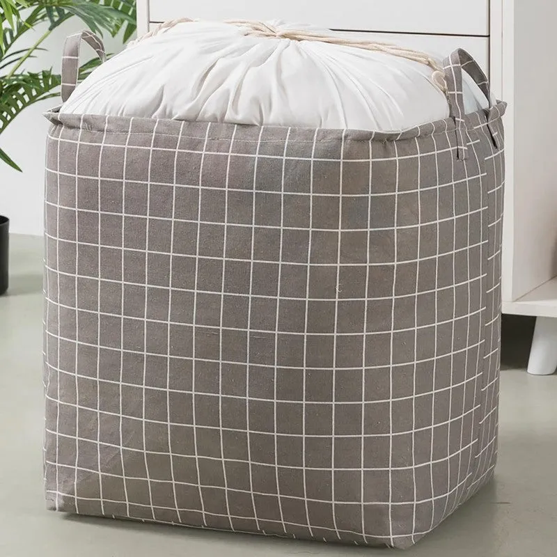 Stylish Grey Laundry Hamper  Lightweight & Foldable Storage Basket media 1