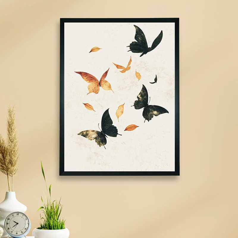 Flight Of Butterflies Wall Art With Resin Frame media 3