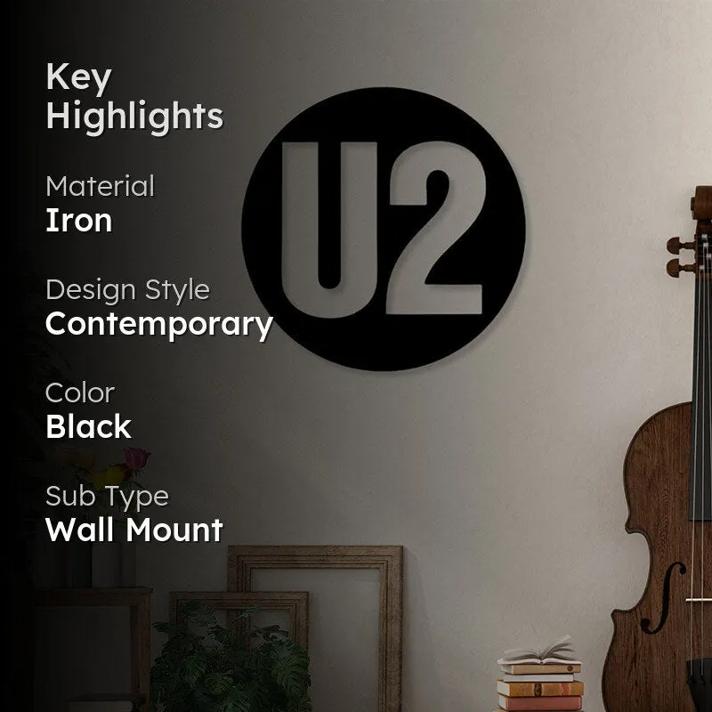 U2 Black Iron Wall Accent media 2