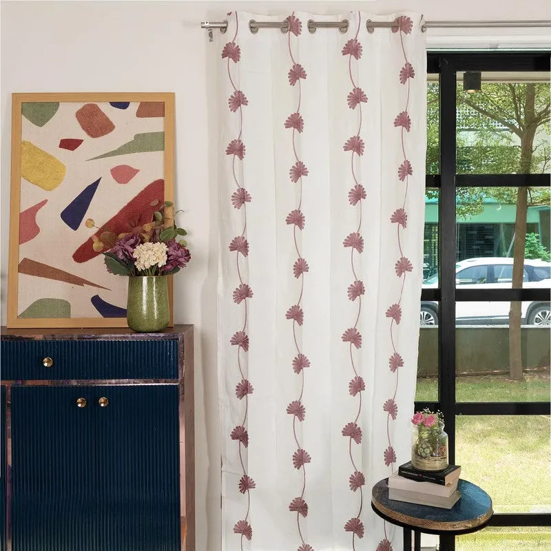 Aarohi Cotton Curtain - Mauve media 2