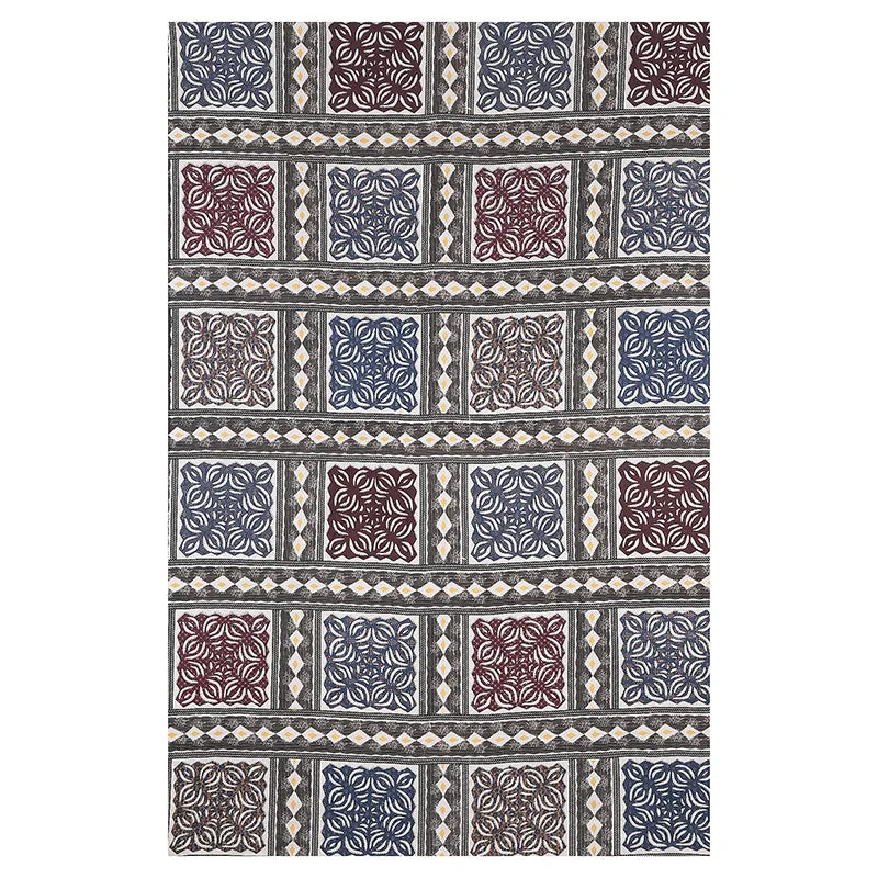Ayatana Ethnic Cotton Diwan Set (Blue) - Eight Piece Set media 6
