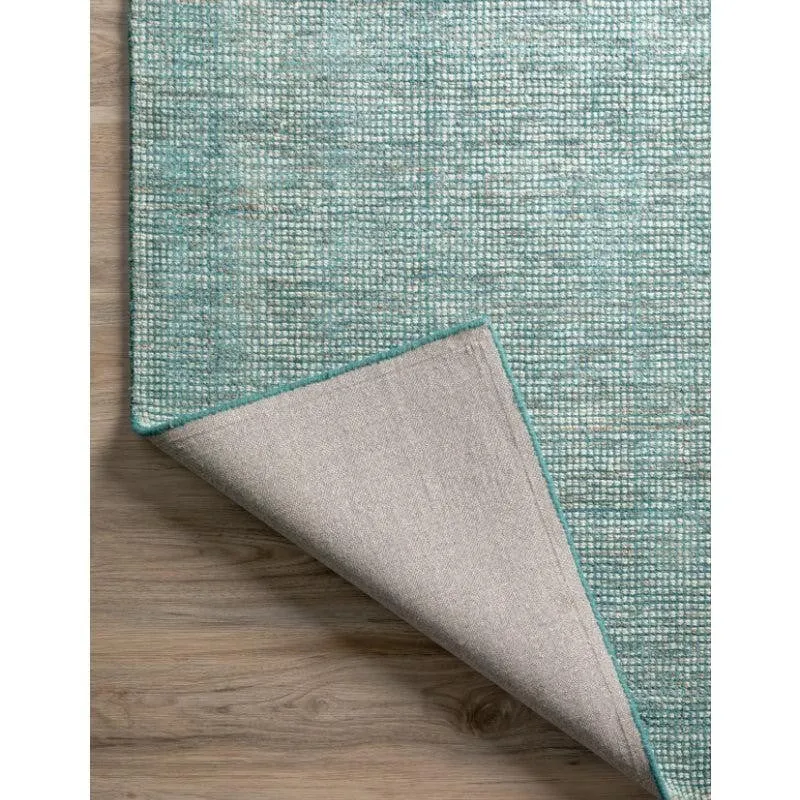 Thread Tale Hand Woven Wool Rug - Blue & Brown media 5