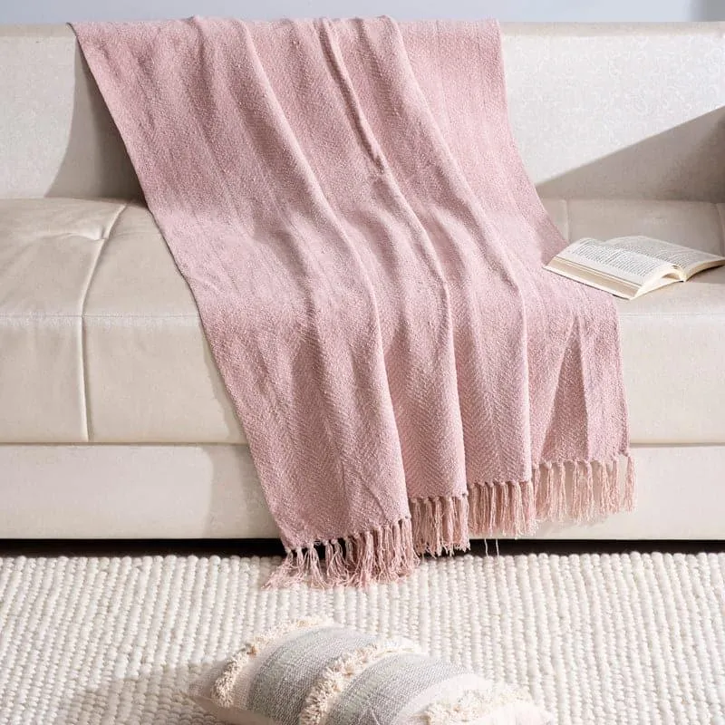 Zody Woven Throw - Pink media 1