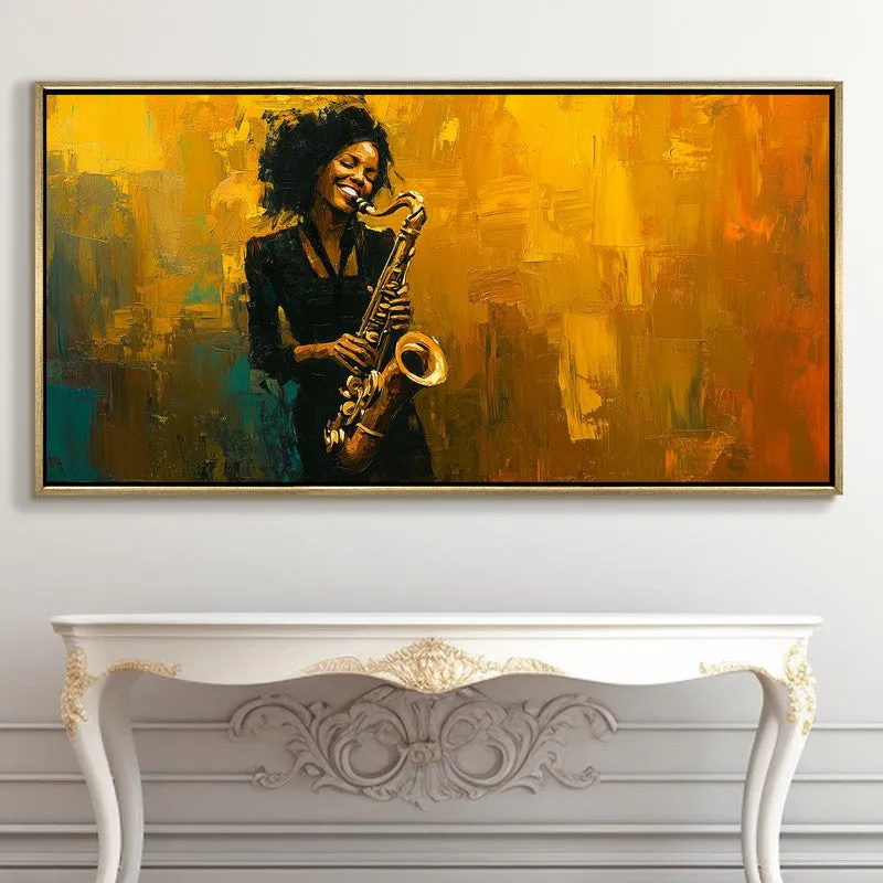 Syncopation Canvas Wall Painting With Frame media 5