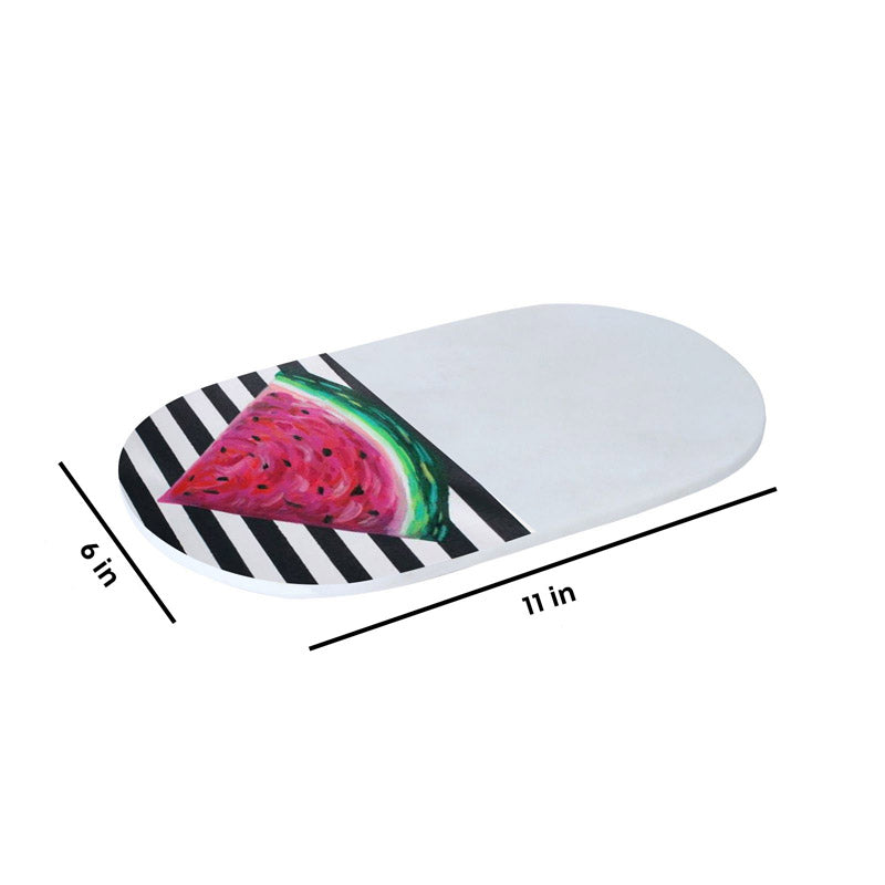 Frutiva Printed (Marble,Brass) Marble Platter media 5
