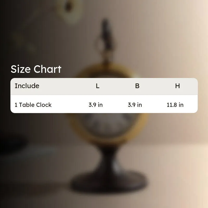 TimeLuxe Table Clock - Gold media 7