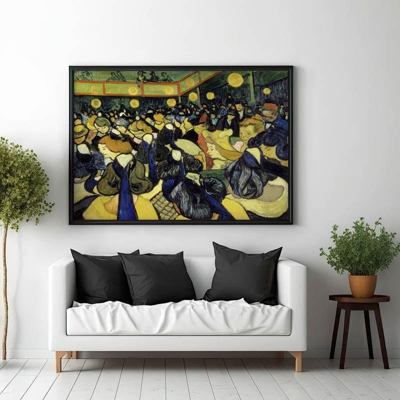 The Dance Hall In Arles By Vincent Van Gogh - Black Frame