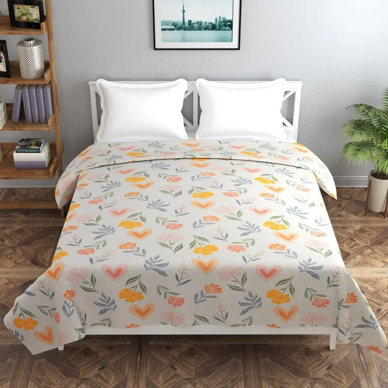 Funky Florals Cotton Duvet Cover - 210 TC media 3