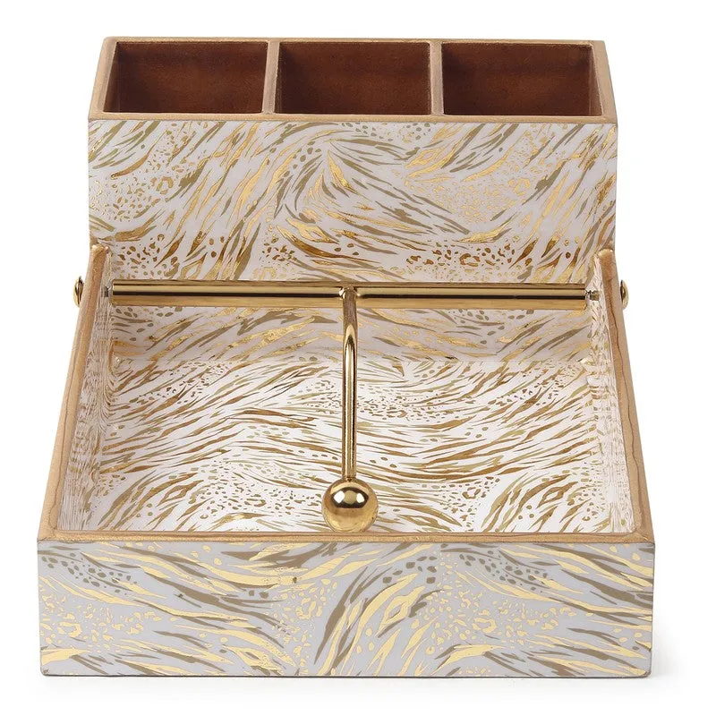 Saryna Wooden Cutlery & Tissue holder media 4