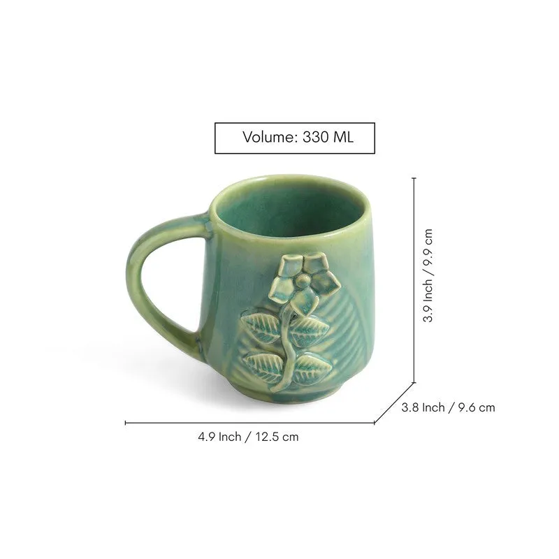 Sage Ceramic Coffee Mug (330 mL Each) - Set Of Six media 7