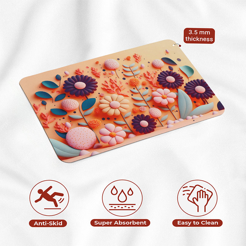 Bloom Dreams Anti Skid Bath Mat media 6