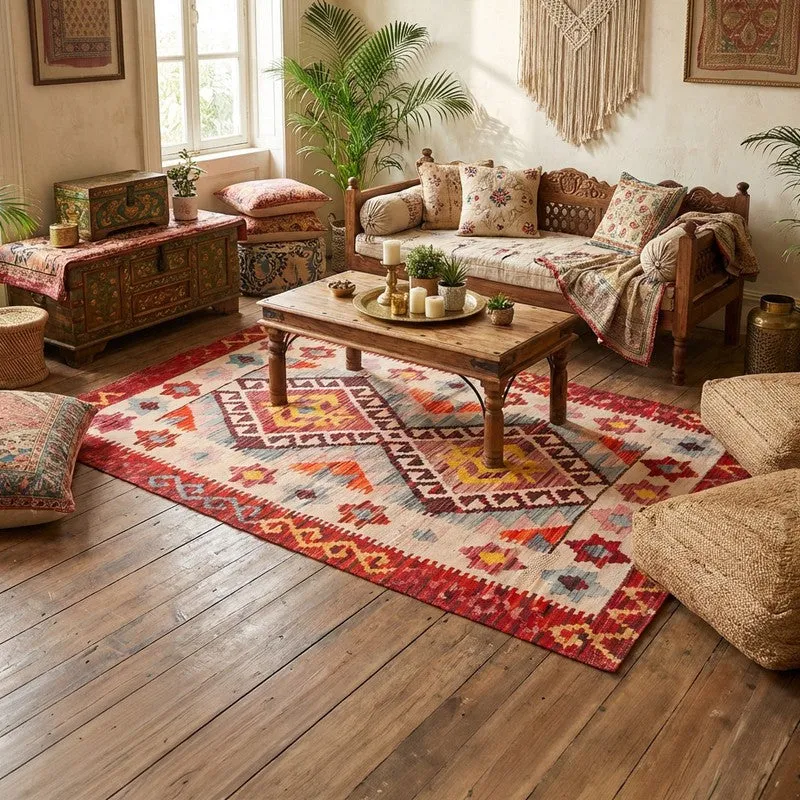 Pattern Play Cotton Hand Woven Cotton Rug media 8