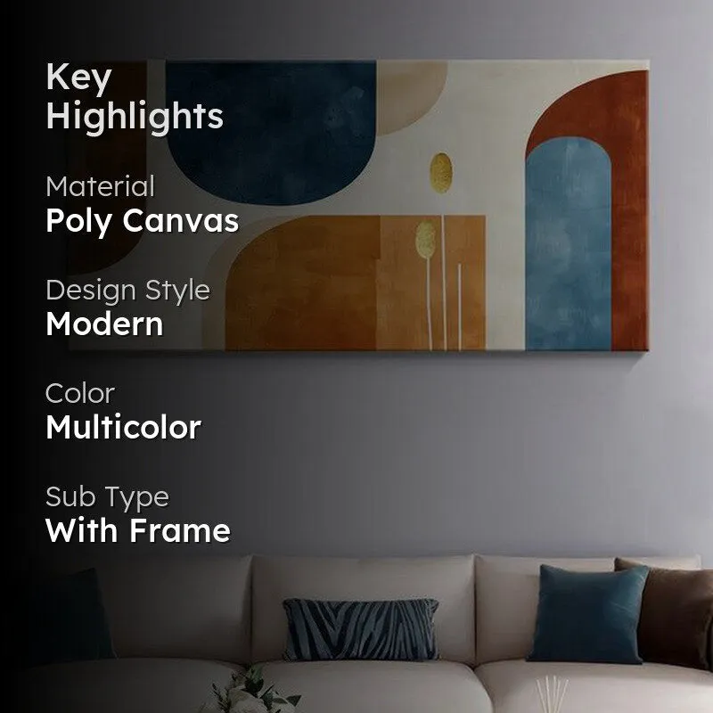 Abstract Colorful Poly Canvas Wall Painting media 2