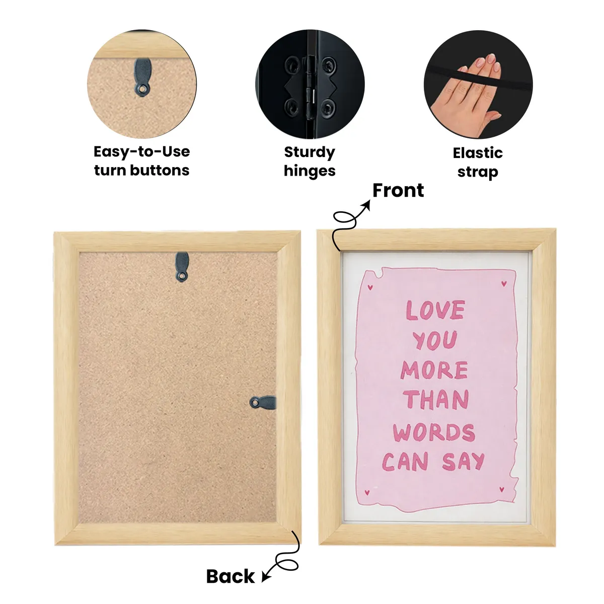 FormHaus MDF Photo Frame - Beige media 5