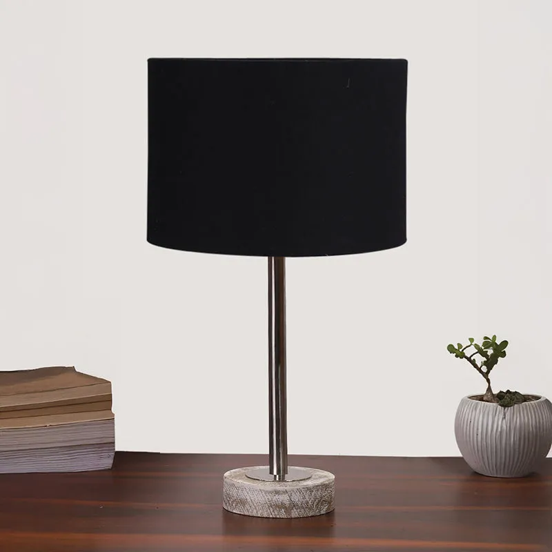 Cotin I Rodin Wooden Table Lamp - Black,Silver,White media 3