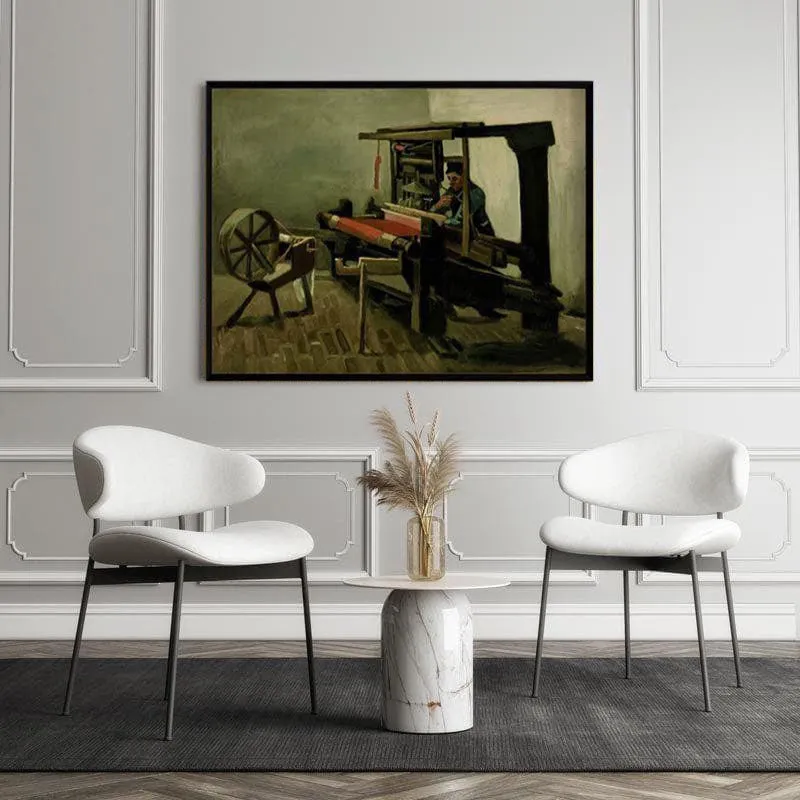 Weaver By Vincent Van Gogh - Black Frame media 5