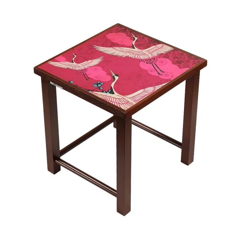 India Circus Teak Wood Cranes Nesting Stool - Set Of Three media 5