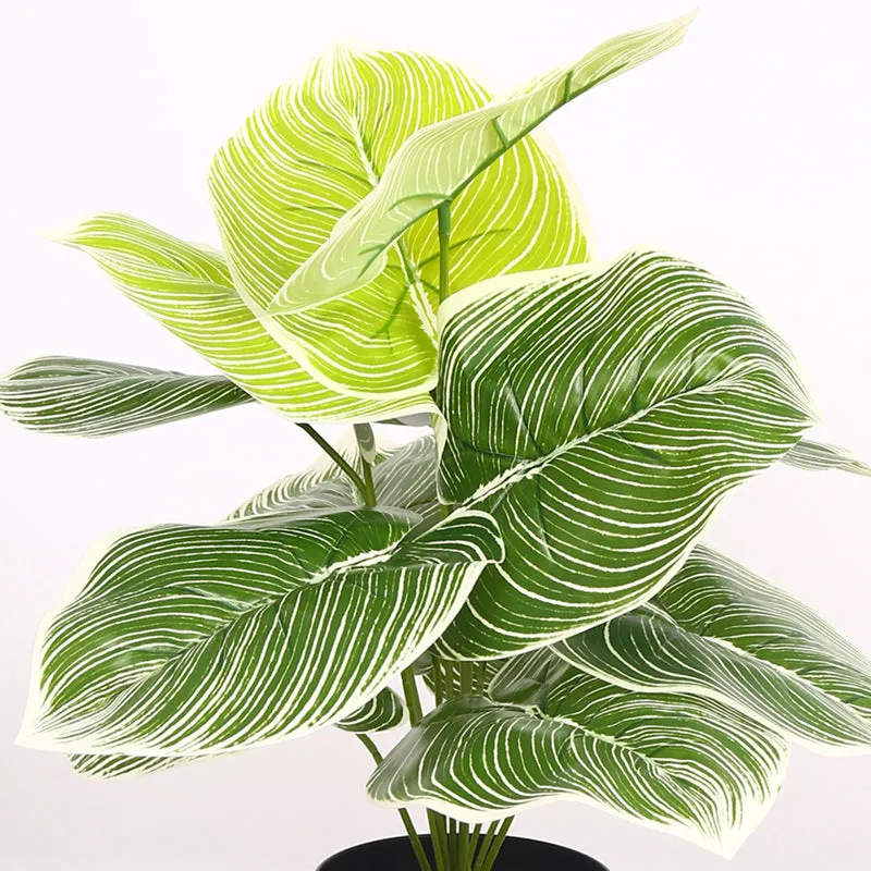 Verdiva II Artificial Plant With Black Plastic Pot - 1.8 Feet media 4