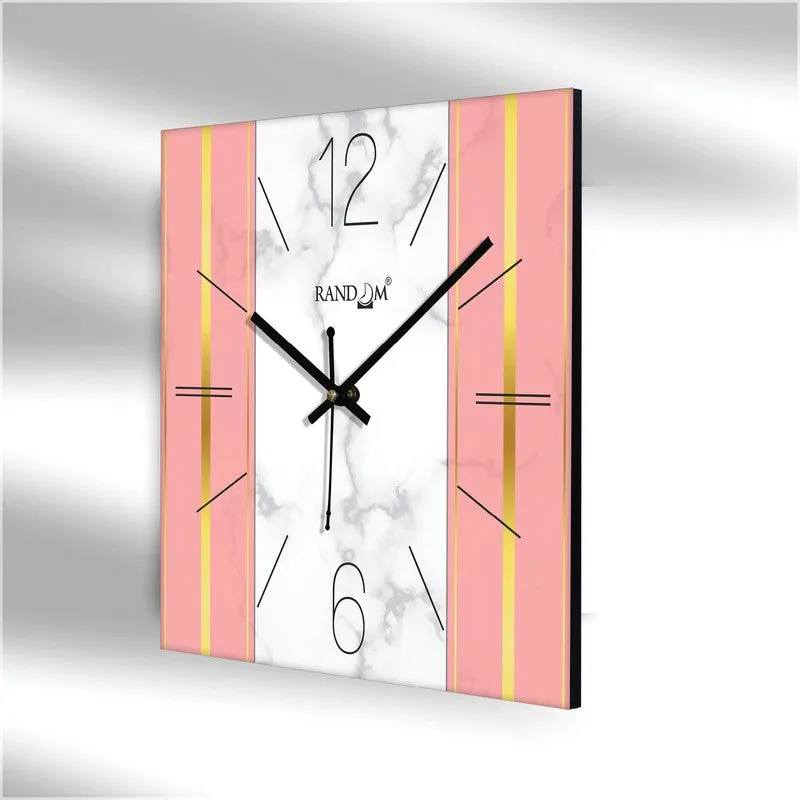 Kyron Analog Wall Clock - White,Pink media 5