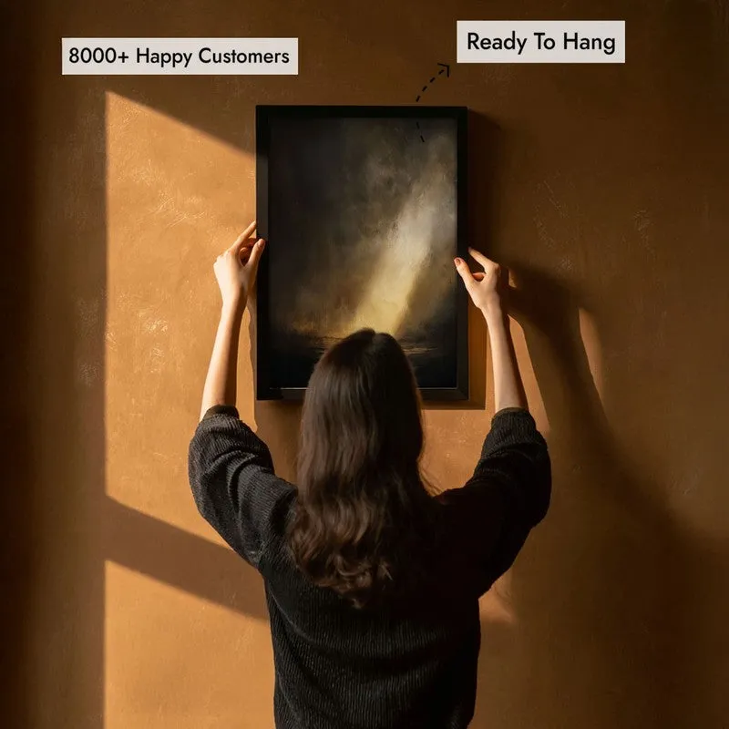 Divine Breakthrough Archival Paper Wall Painting With Black Frame media 5