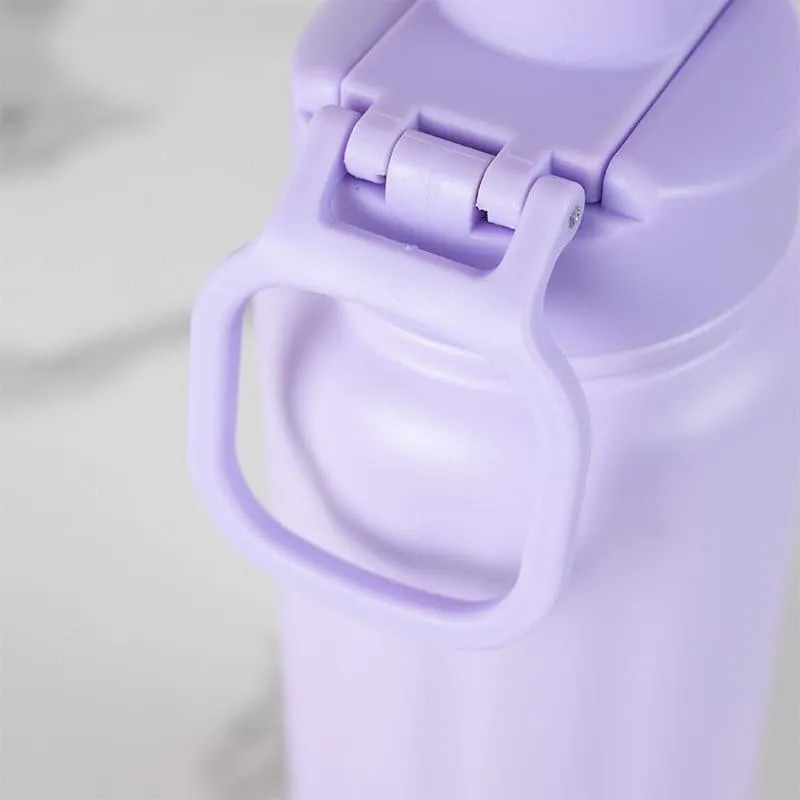 Sip Bliss Hot & Cold Thermos Water Bottle (Purple & Grey, 750 mL Each) - Set Of Two media 6