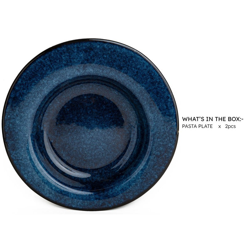 Reactor Ceramic Pasta Plate (Blue) - Set Of Two media 4