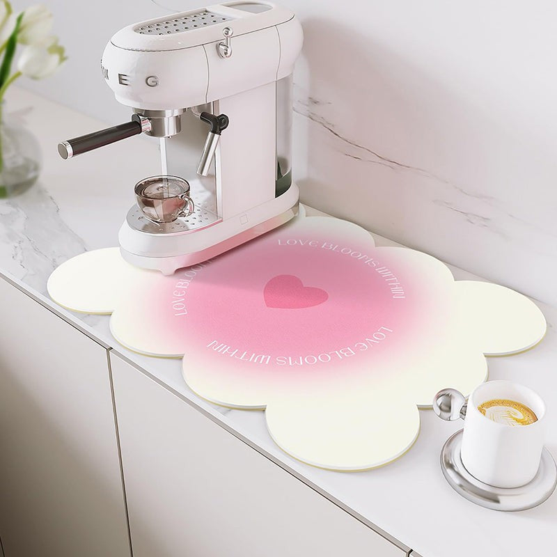 Bubbles & Pink Dish Drying Mat media 4