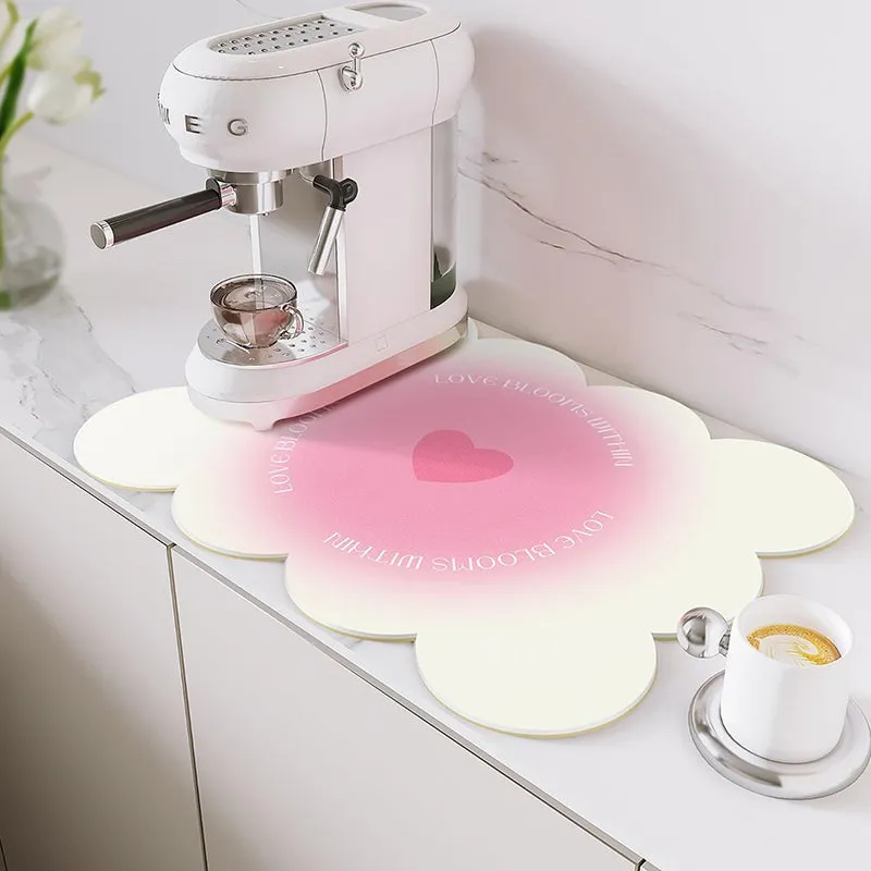 Bubbles & Pink Dish Drying Mat media 4