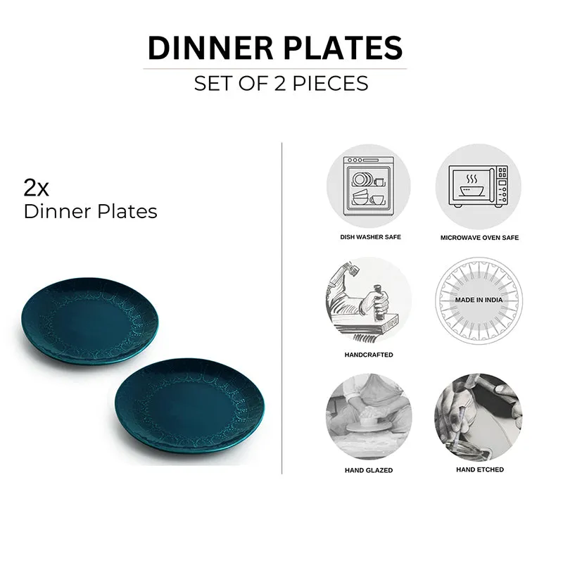 Forest Fern Ceramic Dinner Plate - Set Of Two media 6