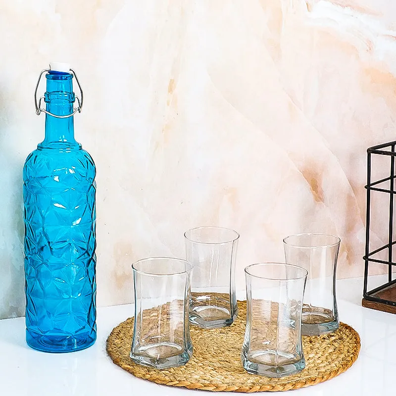 Milo 1000 mL Water Bottle With 280 mL Glasses - Five Piece Set media 3
