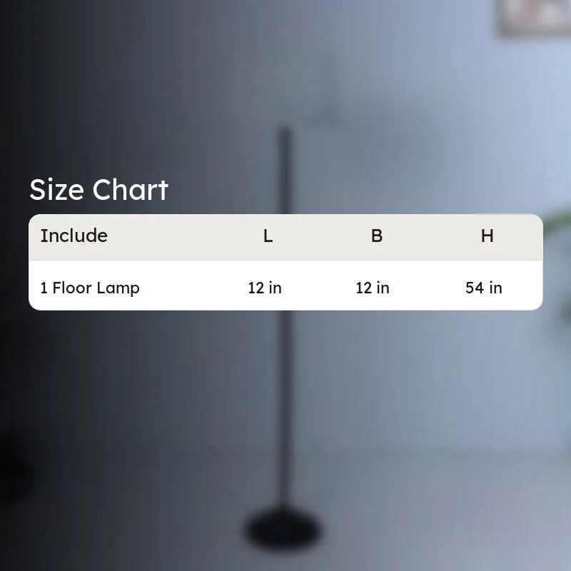 Chevron Light Printed Metal Floor Lamp media 5