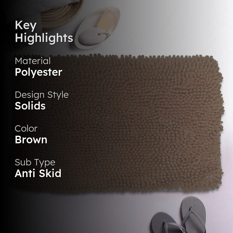 Zora Anti Slip Bathmat - Brown media 2