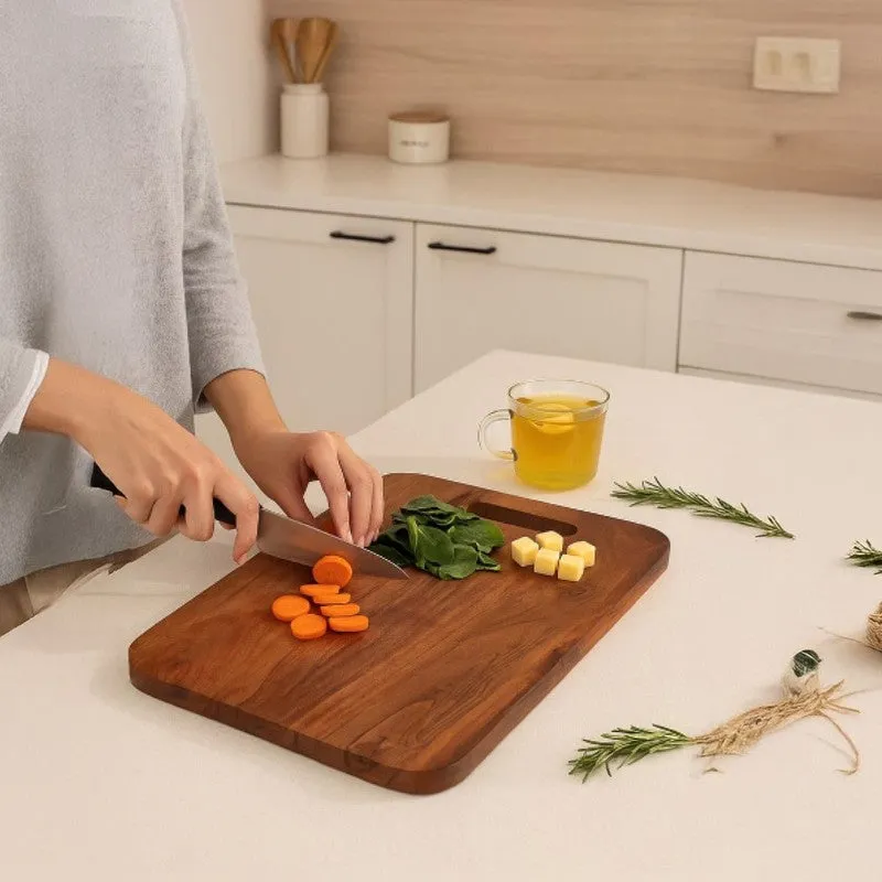 Branorin Boho Acacia Wood Chopping Board media 1