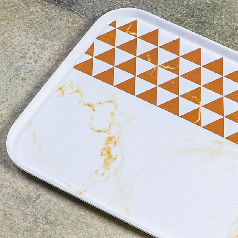 Mivano Melamine Serving Tray - Beige & Brown media 4