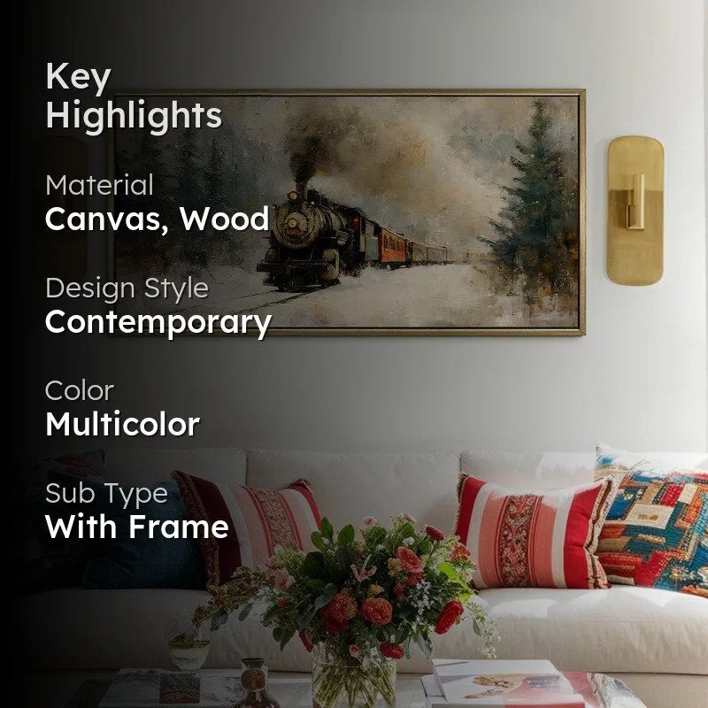 Steamcloud Canvas Wall Painting With Frame media 2