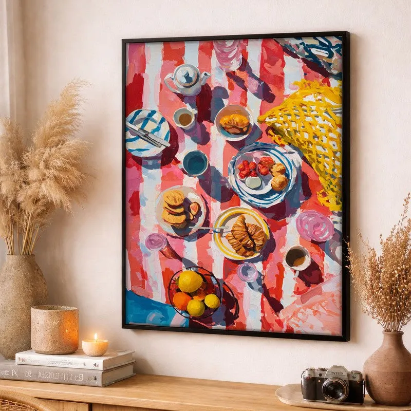 Sunny Spread Canvas Wall Painting - Black Frame media 3