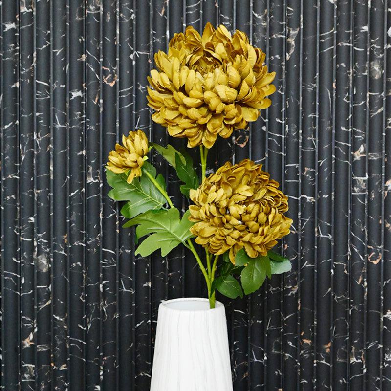 Artificial Peony Flower Stick - Brown media 5